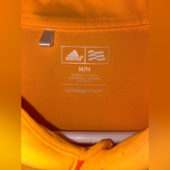 2/40 Men’s Adidas Golf polo shirt yellow orange‎ size medium - Picture 2 of 11